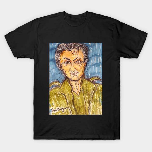 John Rambo Sylvester Stallone T-Shirt by TheArtQueenOfMichigan 